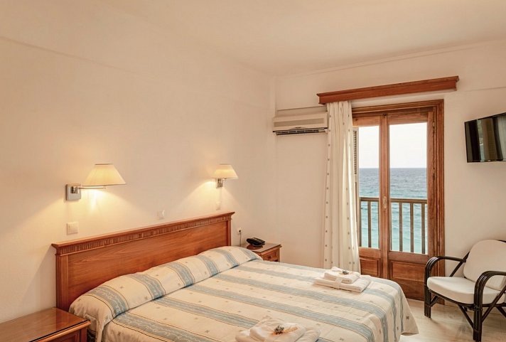 Olympia Beach - Wohnbeispiel Doppelzimmer Meerblick (Zimmercodierung D1M)