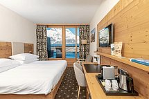 Nira Alpina - Wohnbeispiel Doppelzimmer Corvatsch (Zimmercodierungen DB2 & EB2)
