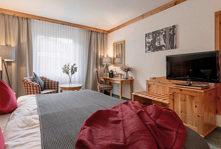 Arosa Alpine Club - Wohnbeispiel Doppelzimmer Standard (Zimmercodierung DG1)