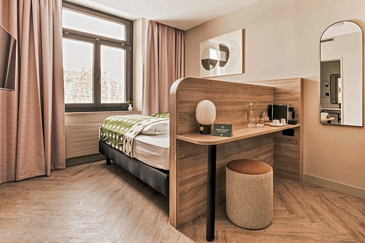 Altein Arosa, a Faern Collection Resort - Wohnbeispiel Einzelzimmer (Zimmercodierung EB1)