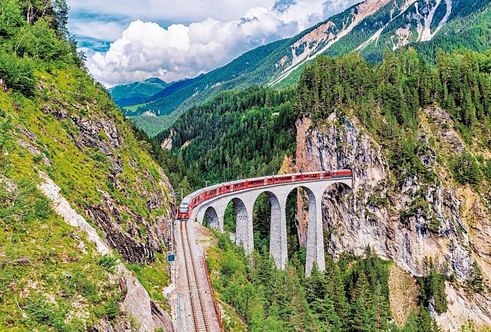 Alpine Circle Bahnwandern intensiv (7 Nächte) - Landwasserviadukt