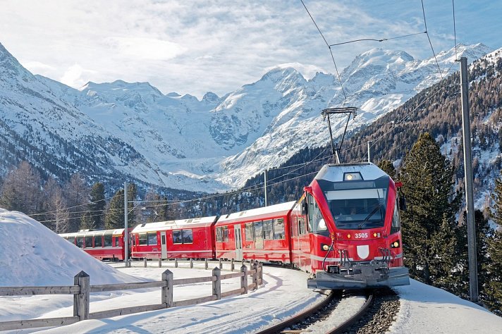 Bernina- und Glacier Express Winterzauber