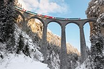 Bernina- und Glacier Express Graubünden - Landwasserviadukt