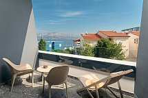 Grand Hotel View - Beispiel Balkon Doppelzimmer Superior seitl. Meerblick (Zimmercodierung DSN)