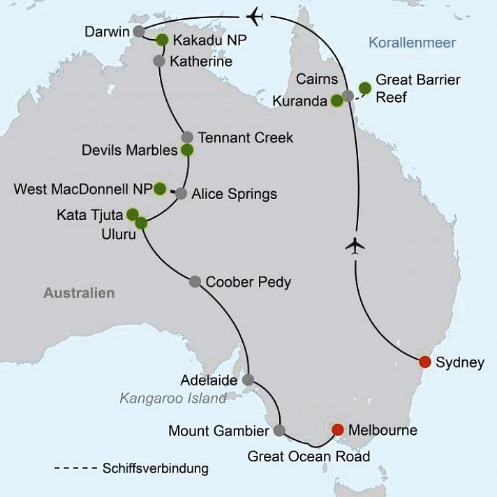 Australien zum Kennenlernen (ab Sydney/bis Melbourne)