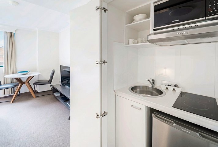 Oaks Sydney Castlereagh Suites - Wohnbeispiel Studio Room (Zimmercodierung SB1)