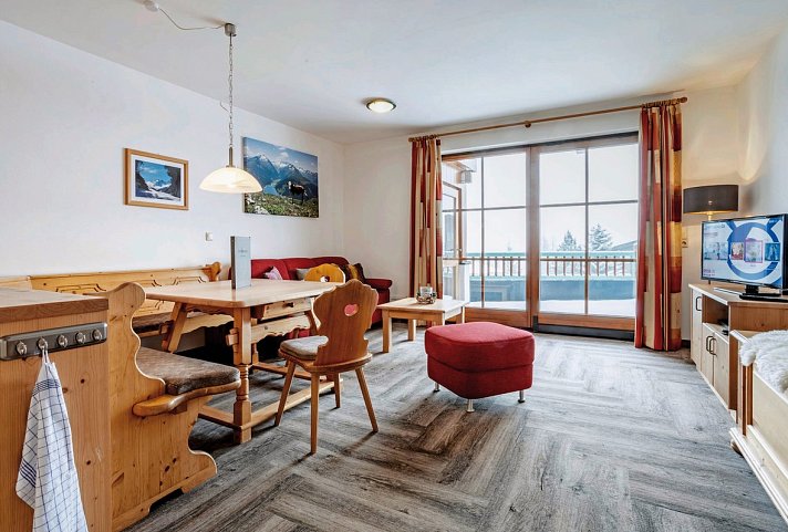 Aparthotel Sterngucker - Wohnbeispiel Appartement 1 Schlafzimmer (Zimmercodierung AB1)