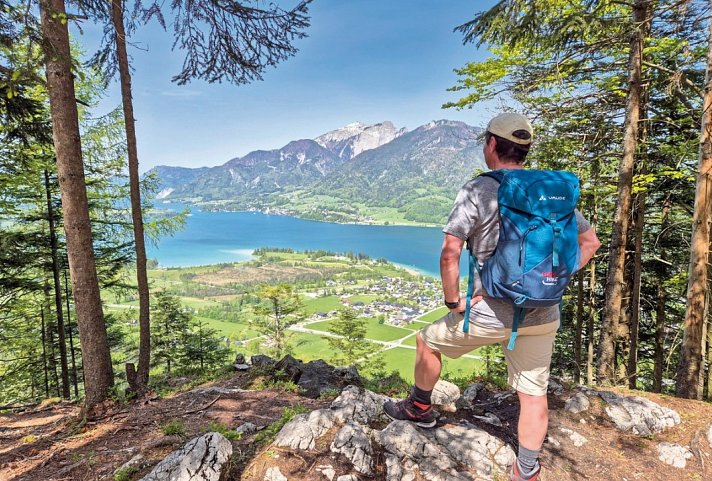 Zehn Seen Trekking - Panoramplatz über dem Wolgangsee