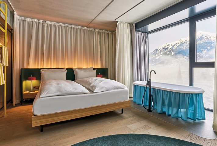 Urban Nature Bad Gastein – Badeschloss - Wohnbeispiel Doppelzimmer Komfort (Zimmercodierungen DF1, DF2 & DF3)