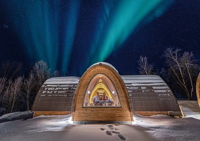 Erlebnis Polarlicht, Postschiff und Snowhotel