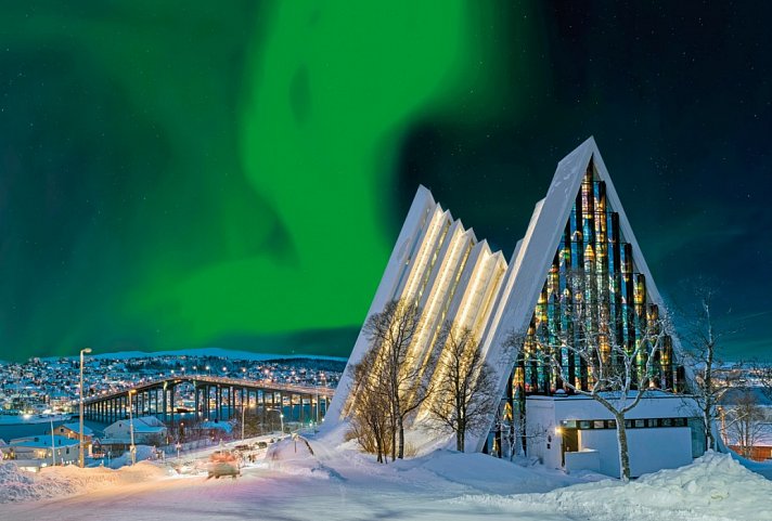 Polarlichtmetropole Tromsø - Eismeerkathedrale Tromsø