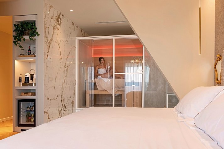 Savoy Beach Hotel & Thermal SPA - Wohnbeispiel Suite seitl. Meerblick (Zimmercodierung WB1)
