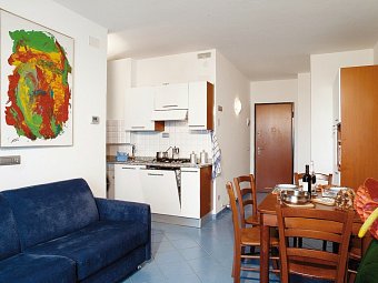 Apartmenthaus Katja - Wohnbeispiel Studio (Zimmercodierungen SB1, SBM & SB2)