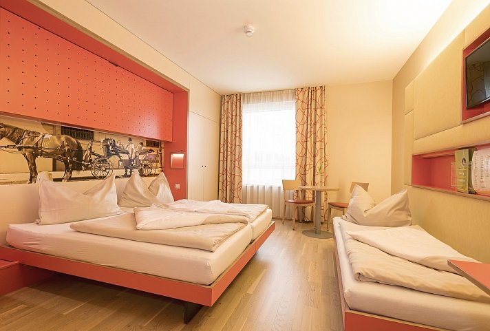 JUFA Hotel Wien City - Wohnbeispiel Family & Friends Zimmer (Zimmercodierung FB1)