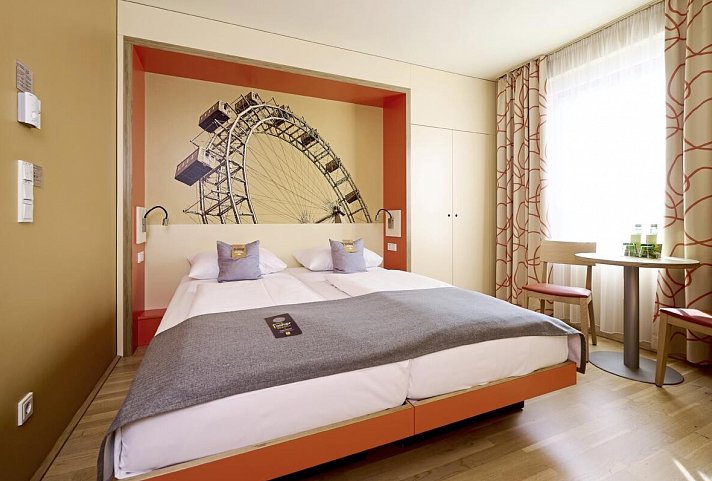 JUFA Hotel Wien City - Wohnbeispiel Doppelzimmer (Zimmercodierungen DB1 & DC1)