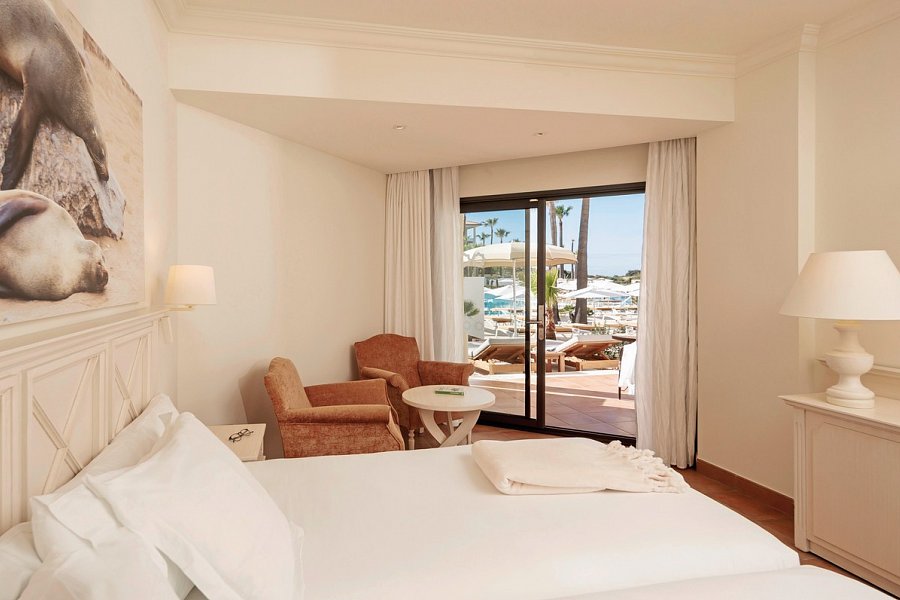 Iberostar Selection Andalucía Playa - Wohnbsp. Doppelzimmer seitl. Meerblick privater Garten (Zimmercodierungen DBQ & DXQ)