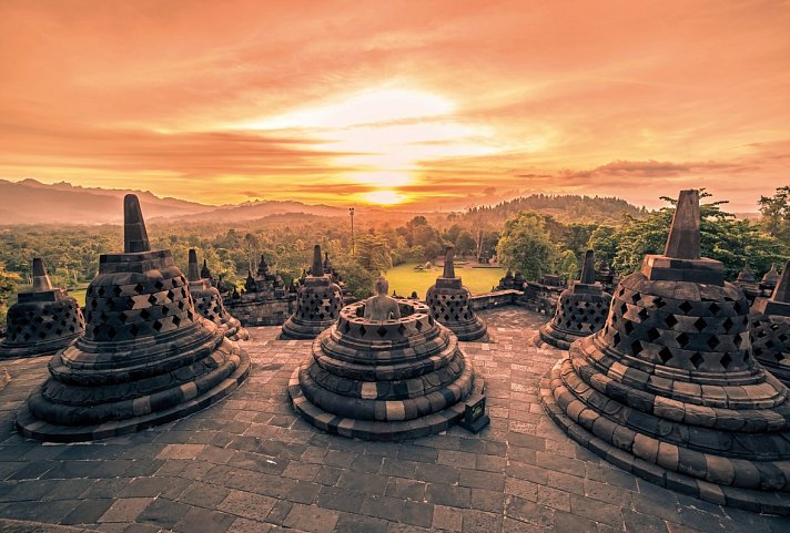 Klassische Höhepunkte Javas (Privatreise, ab Yogyakarta/bis Südbali) - Borobudur