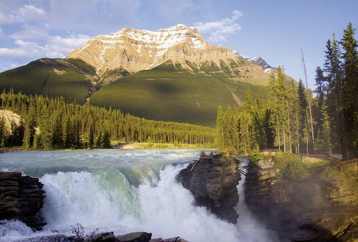 Von den Rockies nach Vancouver - Athabasca Falls, Jasper Nationalpark
