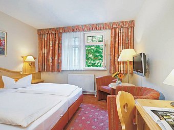 Kurpark Flair Hotel im Ilsetal - Wohnbeispiel Doppelzimmer Standard (Zimmercodierung DG1)