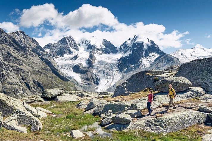 Via Albula & Bernina: Alpenwandern mit Zugerlebnis
