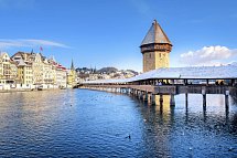 Winterromantik in Luzern und Interlaken - Luzern mit Kapellbrucke