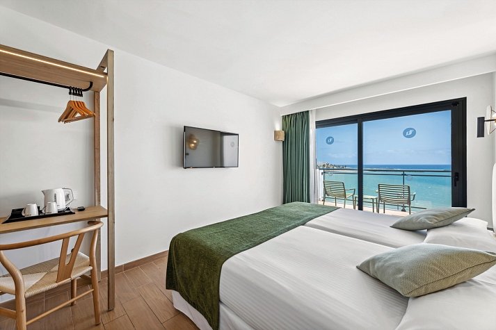 THB Lanzarote Beach - Wohnbeispiel Doppelzimmer Meerblick (Zimmercodierung DBM)