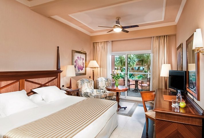 Elba Estepona Gran Hotel & Thalasso Spa - Wohnbeispiel Doppelzimmer Deluxe Gartenblick (Zimmercodierungen DDG, D1E & D2E)