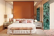 El Fuerte Marbella - Wohnbeispiel Juniorsuite frontaler Meerblick Typ Selected (Zimmercodierung J1O)