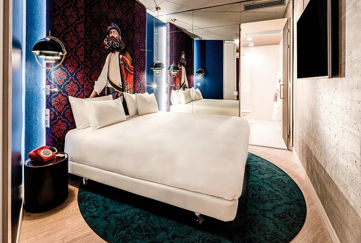 nhow Amsterdam RAI - Wohnbeispiel nhow Doppelzimmer (Zimmercodierung DB1)