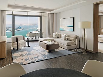 InterContinental Residences Abu Dhabi - Wohnbeispiel One Bedroom Apartment Sea View (Zimmercodierung AB2)