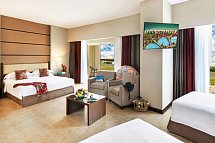 Khalidiya Palace Rayhaan by Rotana - Wohnbeispiel Family Room with Kitchnette and Balcony (Zimmercodierung FB1)
