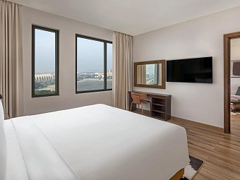 Staybridge Suites Abu Dhabi - Yas Island - Wohnbeispiel 1 King 1 Bedroom Suite City View Theme Park Access (Zimmercodierung WG1)