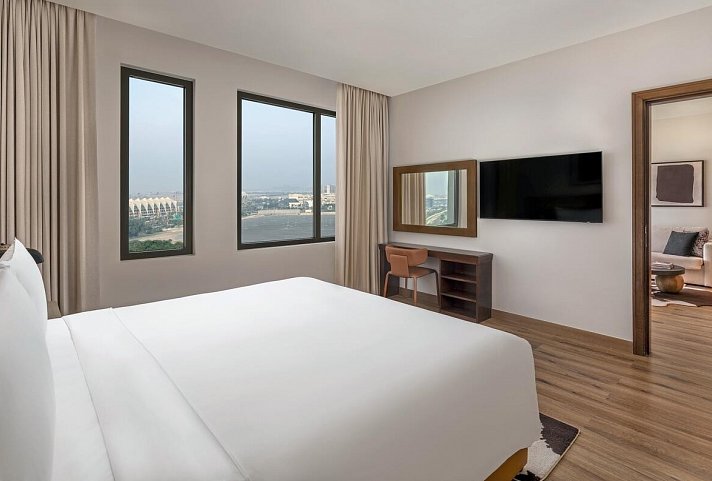 Staybridge Suites Abu Dhabi - Yas Island - Wohnbeispiel 1 King 1 Bedroom Suite City View Theme Park Access (Zimmercodierung WG1)