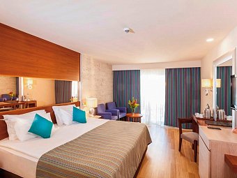 Melas Lara Hotel - Wohnbeispiel Doppelzimmer seitl. Meerblick (Zimmercodierungen DBN & DCN)