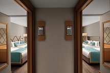 Papillon Ayscha - Wohnbeispiel Familienzimmer mit Verbindungstür (Zimmercodierungen FVL & FVM)