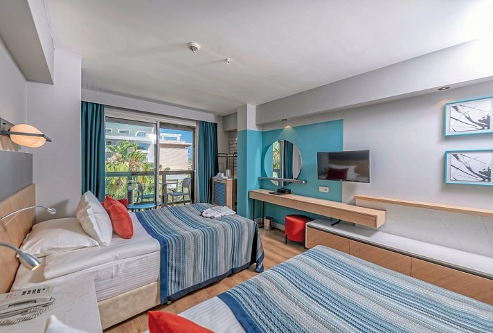 Oleander Beach Resort - Wohnbeispiel Doppelzimmer Landblick (Zimmercodierungen DBL & DCL)