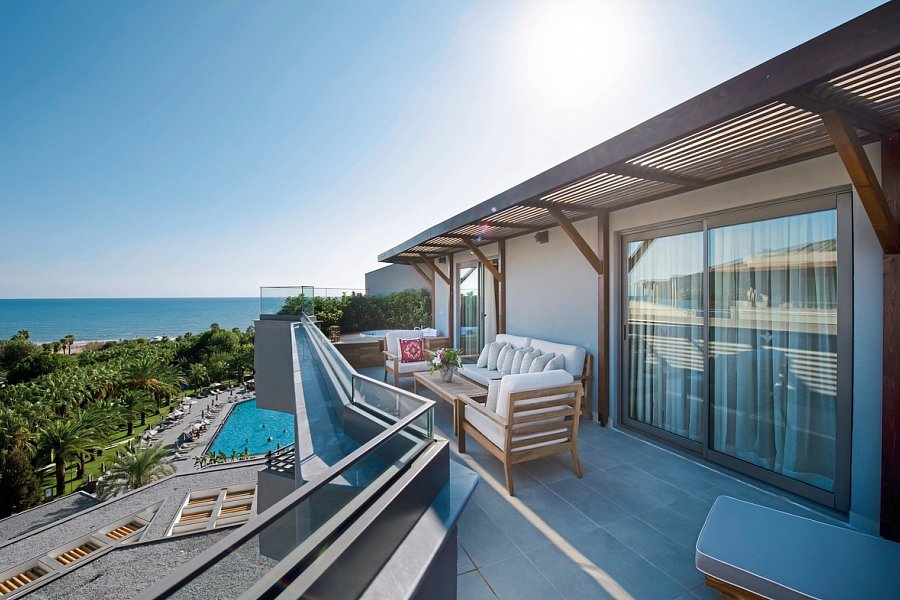 Miramare Beach - Wohnbeispiel Doppelzimmer Deluxe mit Jacuzzi (Zimmercodierung DD1)