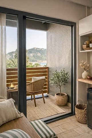 ananea Kleopatra Beach - Modellbild Wohnbeispiel Doppelzimmer seitl. Meerblick (Zimmercodierungen DBN & SBN)