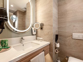 Seher Side Quality Resort & Spa - Beispiel Bad Doppelzimmer (Zimmercodierung DB1)