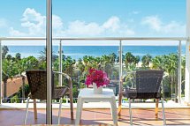 Seher Kumköy Star Resort - Wohbeispiel Doppelzimmer Meerblick (Zimmercodierungen DBM & DCM)