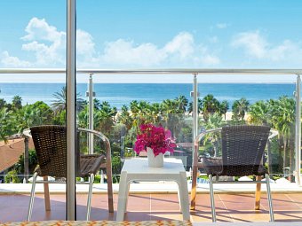 Seher Kumköy Star Resort - Wohbeispiel Doppelzimmer Meerblick (Zimmercodierungen DBM & DCM)