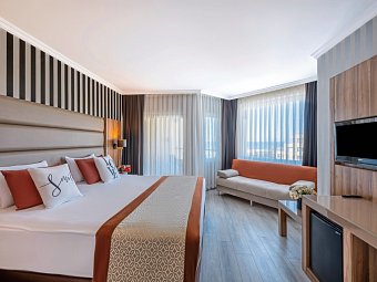 Selectum Family Resort Side - Wohnbeispiel Doppelzimmer Meerblick (Zimmercodierung DBM)