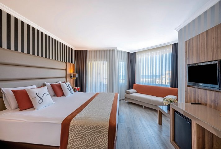 Selectum Family Resort Side - Wohnbeispiel Doppelzimmer Meerblick (Zimmercodierung DBM)