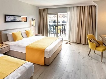 Side Aquamarin Resort & Spa - Wohnbeispiel Doppelzimmer (Zimmercodierungen DB1 & DC1)