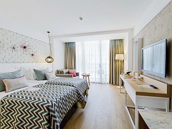Akra Kemer - Wohnbeispiel Doppelzimmer Superior Landblick (Zimmercodierungen DSL, DCL, DSN & DCN)