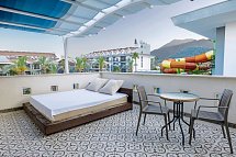 Crystal Aura Aqua Collection - Wohnbeispiel Doppelzimmer Standard mit Balkonterrasse (Zimmercodierungen DB2 & DC2)