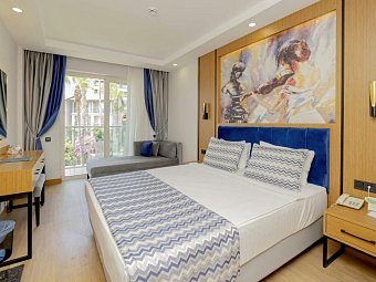 Sealife Buket Resort & Beach - Wohnbeispiel Doppelzimmer Gartenblick (Zimmercodierungen DBG & DCG)