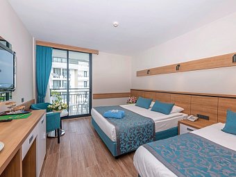 Meryan - Wohnbeispiel Doppelzimmer seitl. Meerblick (Zimmercodierungen DBN & DCN)