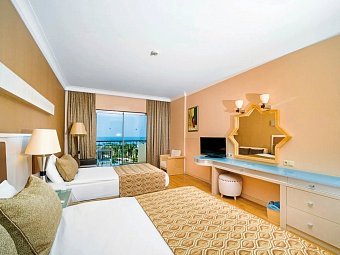 Mukarnas Resort & Spa - Wohnbeispiel Doppelzimmer Meerblick (Zimmercodierungen DBM & DCM)