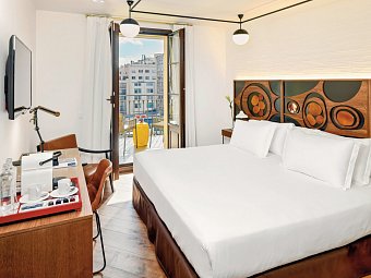 H10 Metropolitan - Wohnbeispiel Doppelzimmer Rambla Blick (Zimmercodierung DB1)
